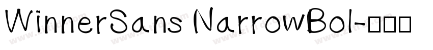 WinnerSans NarrowBol字体转换